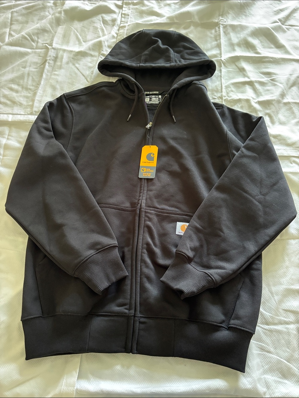 NEW Carhartt Rain Defender Loose Fit Heavyweight Full Zip Sweatshirt Sz M